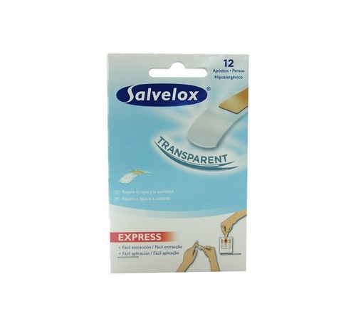 APOSITO ADHESIVO salvelox plast (transp 12 u)