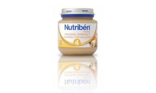 nutriben manzana naranja platano y galleta (potito inicio 130 g)