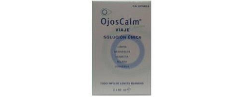 SOLUCION UNICA ojoscalm lentes de contacto blandas (viaje 30 ml 2 u)
