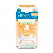 Tetina silicona boca ancha options+ - dr brown´s natural flow (nivel 3 2 u)
