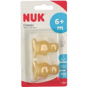 NUK TETINA ALIMENTO tetina latex (t-2 2 u)