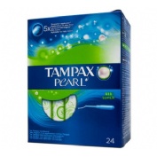 Tampax pearl tampon 100%algodon (super 24 u)