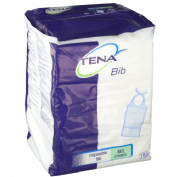 tena bib babero adulto desechable (talla m/l 150 u)