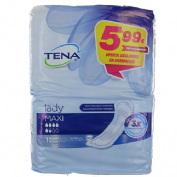 TENA LADY MAXI absorb inc orina ligera (12 u)