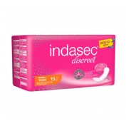 indasec discreet maxi compresa perdidas leves (15 absorb)