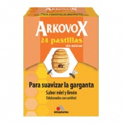 Arkovox (24 pastillas sin azucar sabor miel y limon)