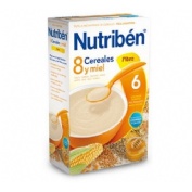 nutriben 8 cereales y miel fibra (600 g)