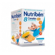nutriben 8 cereales y miel galletas maria (600 g)