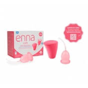 Enna cycle copa menstrual 2 unidades talla L mas caja esterilizadora