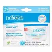 Bolsa esterilizacion a vapor microondas dr brown´s natural flow 5 u - dr brown´s natural flow