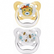 Chupete silicona dr brown´s prevent escudo mariposa 6 - 18 meses 2 unidades color amarillo - dr brow