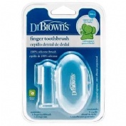 Cepillo dental infantil dedal silicona dr brown´s 1 unidad + 3 meses
