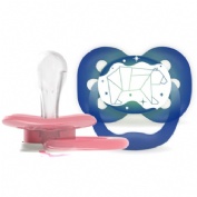 Chupete silicona dr brown´s advantage reversible nocturno 0 - 6 meses 2 unidades colores surtido - d