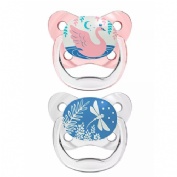 Chupete silicona nocturno dr brown´s prevent 0 - 6 meses 2 unidades color rosa - dr brown´s prevent