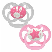 Chupete silicona nocturno dr brown´s prevent 6 - 18 meses 2 unidades color rosa - dr brown´s prevent