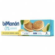 Bimanan galletas snack  8 unidades sabor limon