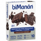 Bimanan sustitutivo  10 barritas 31 g sabor chocolate fondant