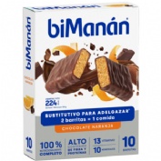 Bimanan sustitutivo  10 barritas 31 g sabor chocolate naranja