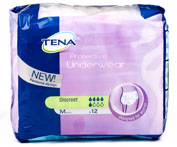 BRAGA ABSORB INC ORINA DIA ANAT tena protective underwear discreet (t - med 12 u)