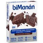 Bimanan sustitutivo  10 barritas 31 g sabor chocolate intenso