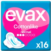 Compresas higienicas femeninas - evax cottonlike (normal con alas 16 compresas)