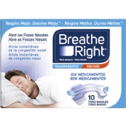 Breathe right transparentes  10 unidades talla pequeña