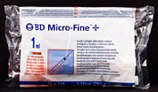 Jeringa de insulina escala 2 en 2 bd microfine+ u 100 10 unidades 1 mm 29 g 12,7 mmx 0,33 mm - bd mi