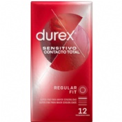 Durex sensitivo contacto total - preservativos (12 unidades)