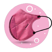 Ergonatural mascarilla reutilizable rosa 2u