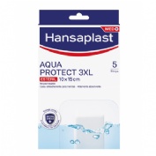 Aposito esteril hansaplast aqua protect 5 unidades 15 x 10 cm talla 3xl - aposito esteril