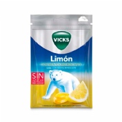 Vicks limon caramelo duro con mentol (1 bolsa 72 g)