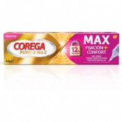 Corega max fijacion + confort  1 tubo 40 g sin sabor