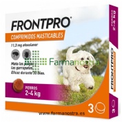 FRONTPRO 11 mg COMPRIMIDOS MASTICABLES PARA PERROS 2-4 kg
