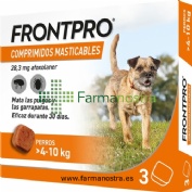 FRONTPRO 28 mg COMPRIMIDOS MASTICABLES PARA PERROS > 4-10 kg