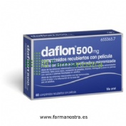 DAFLON 500 MG COMPRIMIDOS RECUBIERTOS CON PELÍCULA, 60 comprimidos