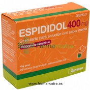 ESPIDIDOL 400 mg GRANULADO PARA SOLUCION ORAL SABOR MENTA , 20 sobres