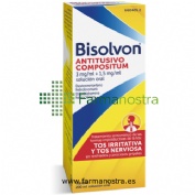 BISOLVON ANTITUSIVO COMPOSITUM 3 mg/ml + 1,5 mg/ml SOLUCION ORAL , 1 frasco de 200 ml