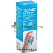 CRISTALMINA 10 mg/ml SOLUCION PARA PULVERIZACION CUTANEA, 1 frasco de 25 ml