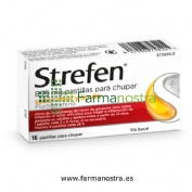 STREFEN 8,75 mg PASTILLAS PARA CHUPAR SABOR MIEL Y LIMON, 16 pastillas