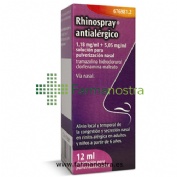 RHINOSPRAY ANTIALERGICO 1,18 MG/ML + 5,05 MG/ML SOLUCION PARA PULVERIZACION NASAL, 1 envase pulveriz