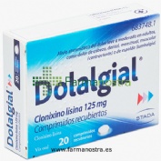 DOLALGIAL CLONIXINO LISINA 125 mg COMPRIMIDOS RECUBIERTOS , 20 comprimidos