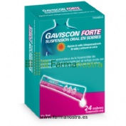 GAVISCON FORTE SUSPENSION ORAL EN SOBRES , 24 sobres