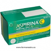ASPIRINA C 400 mg/240 mg COMPRIMIDOS EFERVESCENTES , 10 comprimidos