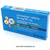 NORMOSTOP CAFEINA 50 MG/50 MG COMPRIMIDOS RECUBIERTOS CON PELICULA, 12 comprimidos (Blister Al/PA-Al