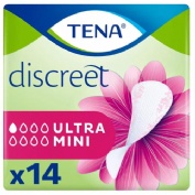 Absorbente incontinencia orina ligera tena discreet ultra mini 28 unidades - tena discreet ultra min