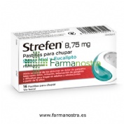 STREFEN 8,75 MG PASTILLAS PARA CHUPAR SABOR MIEL Y EUCALIPTO, 16 pastillas