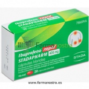 IBUPROFENO RAPID STADAPHARM 400 MG CAPSULAS BLANDAS, 20 cápsulas