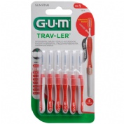 Cepillo interdental gum 1314 trav-ler 0.8 mm 6 unidades - gum 1314 trav-ler