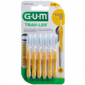 Cepillo interdental viaje gum 1514 trav-ler extrafino 1.3 mm conico 6 unidades - gum 1514 trav-ler