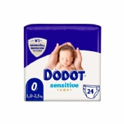 DODOT SENSITIVE RECIEN NACIDO pañal infantil (t- 0 <3 kg 24u)
